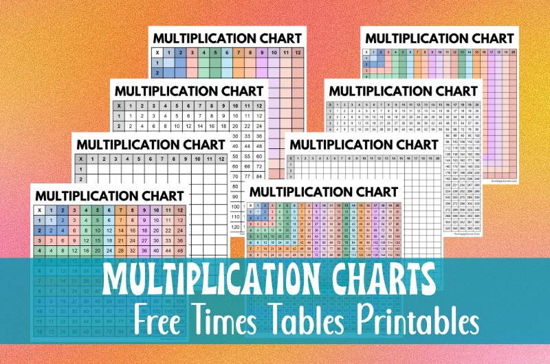 4 Times Table Chart Printable Infoupdate