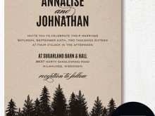 blank rustic invitation template