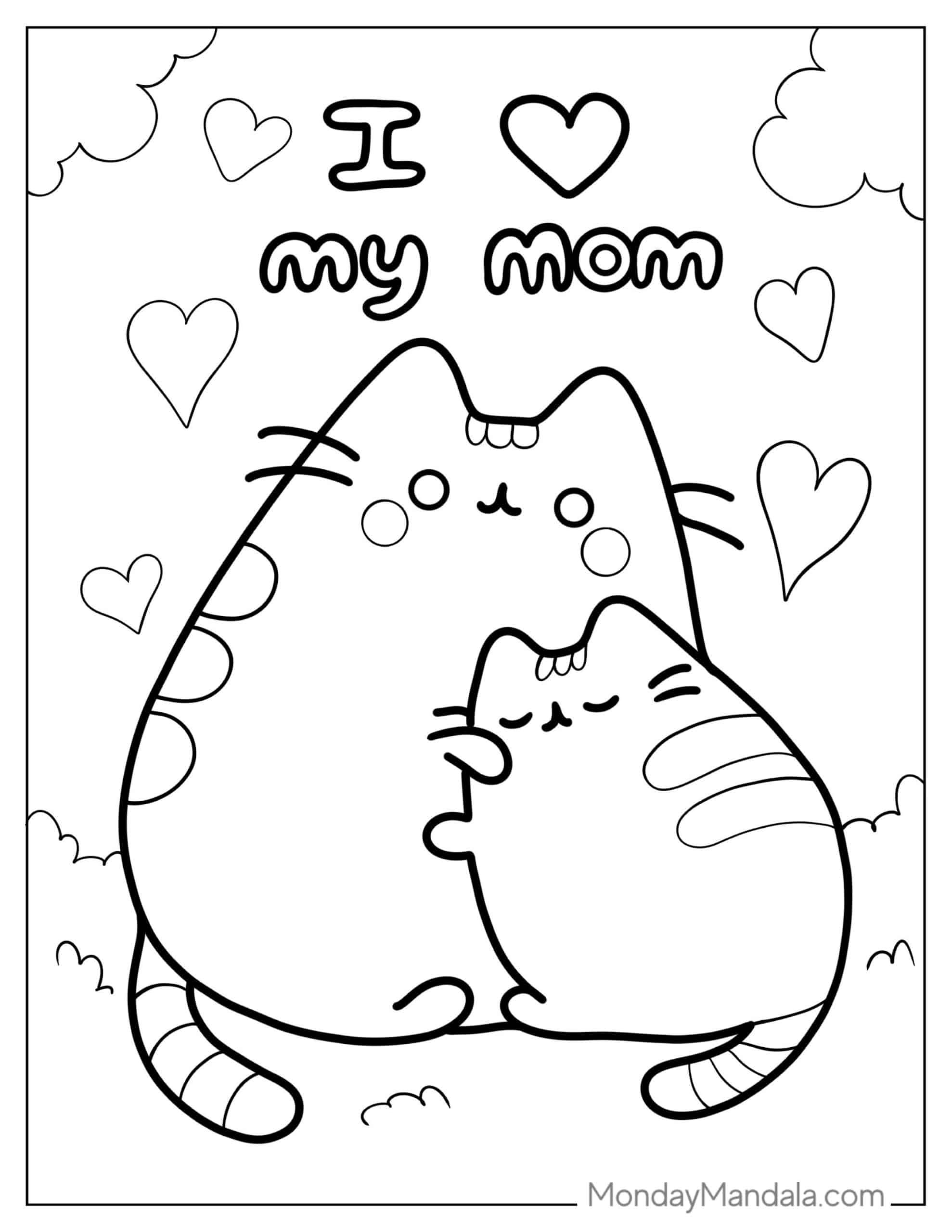 48 Pusheen Coloring Pages Free PDF Printables Pusheen Coloring 