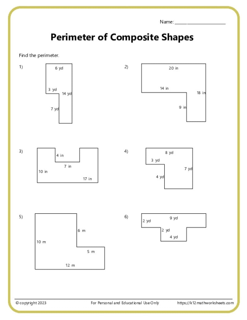 4th Grade Geometry Worksheets
