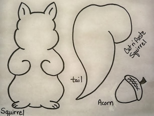 squirrel crafts for toddlers printable