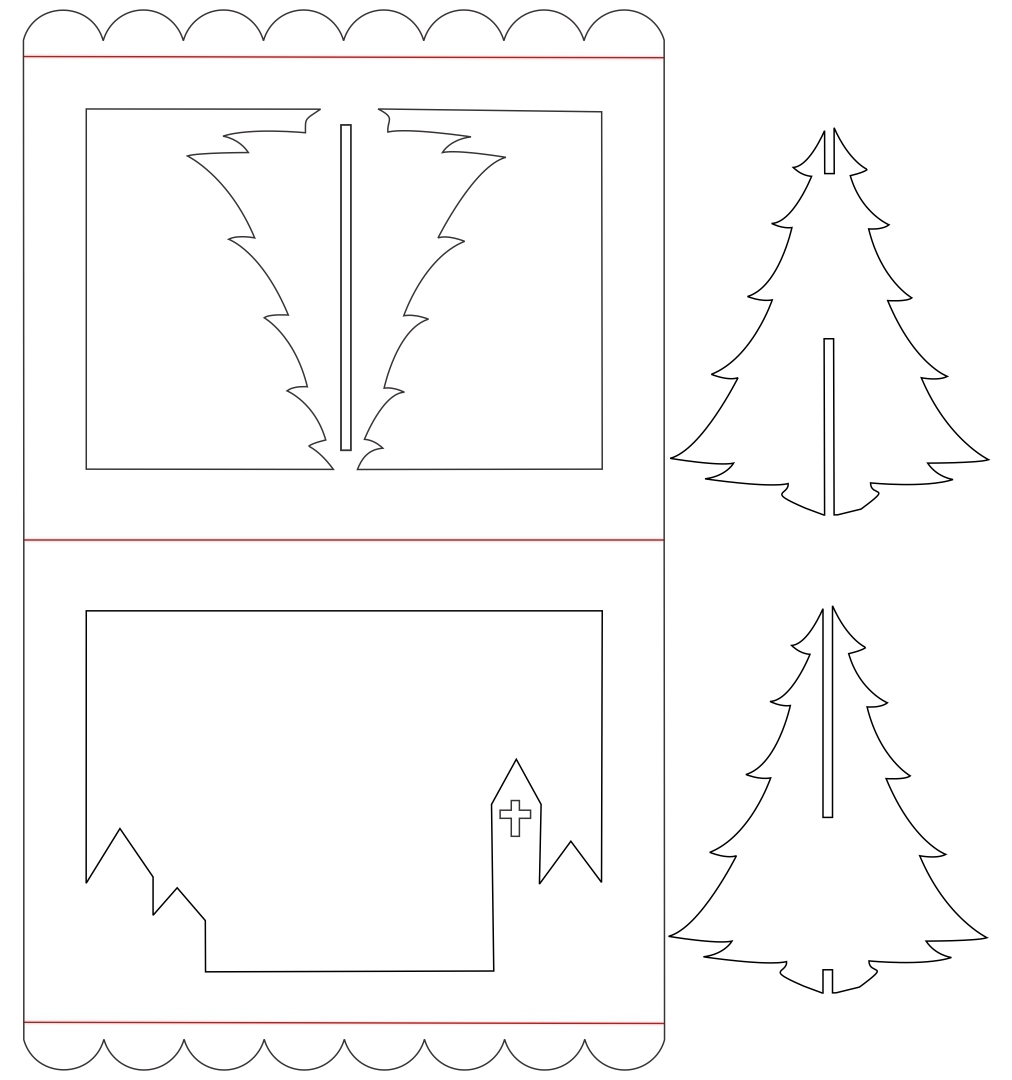 5 Best Printable 3D Christmas Cards Printablee Printable Templates