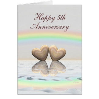 5 Year Anniversary Cards Zazzle