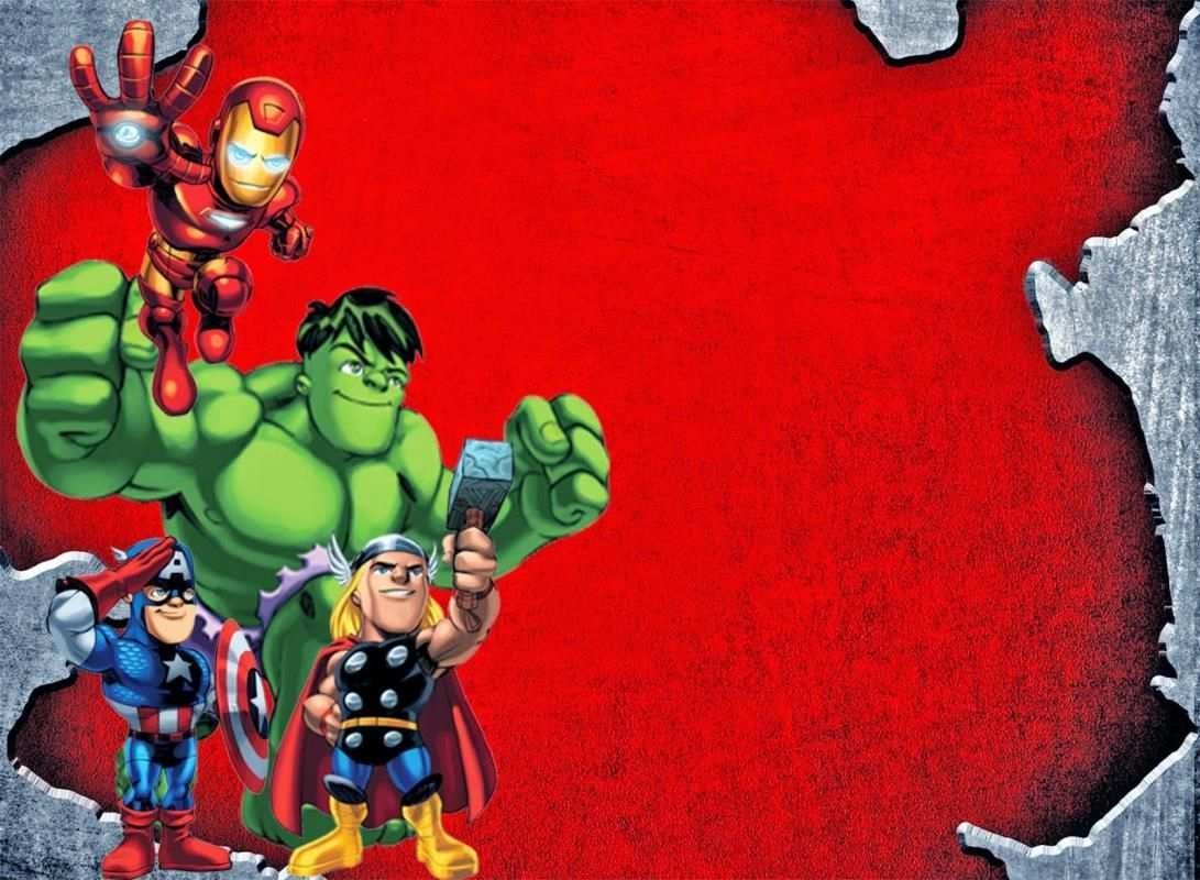 50 Blank Avengers Birthday Invitation Template Layouts By Avengers