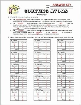 counting atoms worksheet answer key