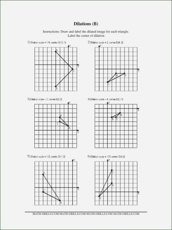 50 Dilations Worksheet With Answers