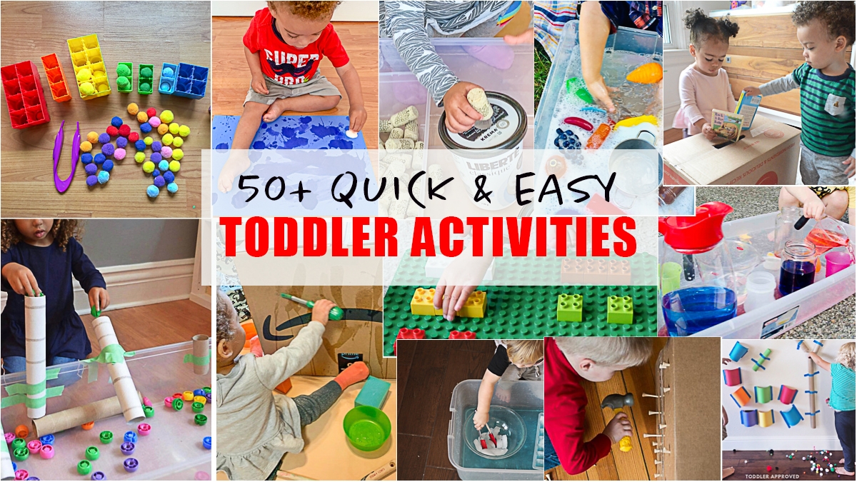 50 EASY Activities For Toddlers 2024 Happy Toddler Playtime