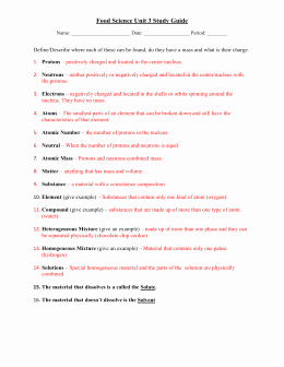 50 Hunting The Elements Worksheet