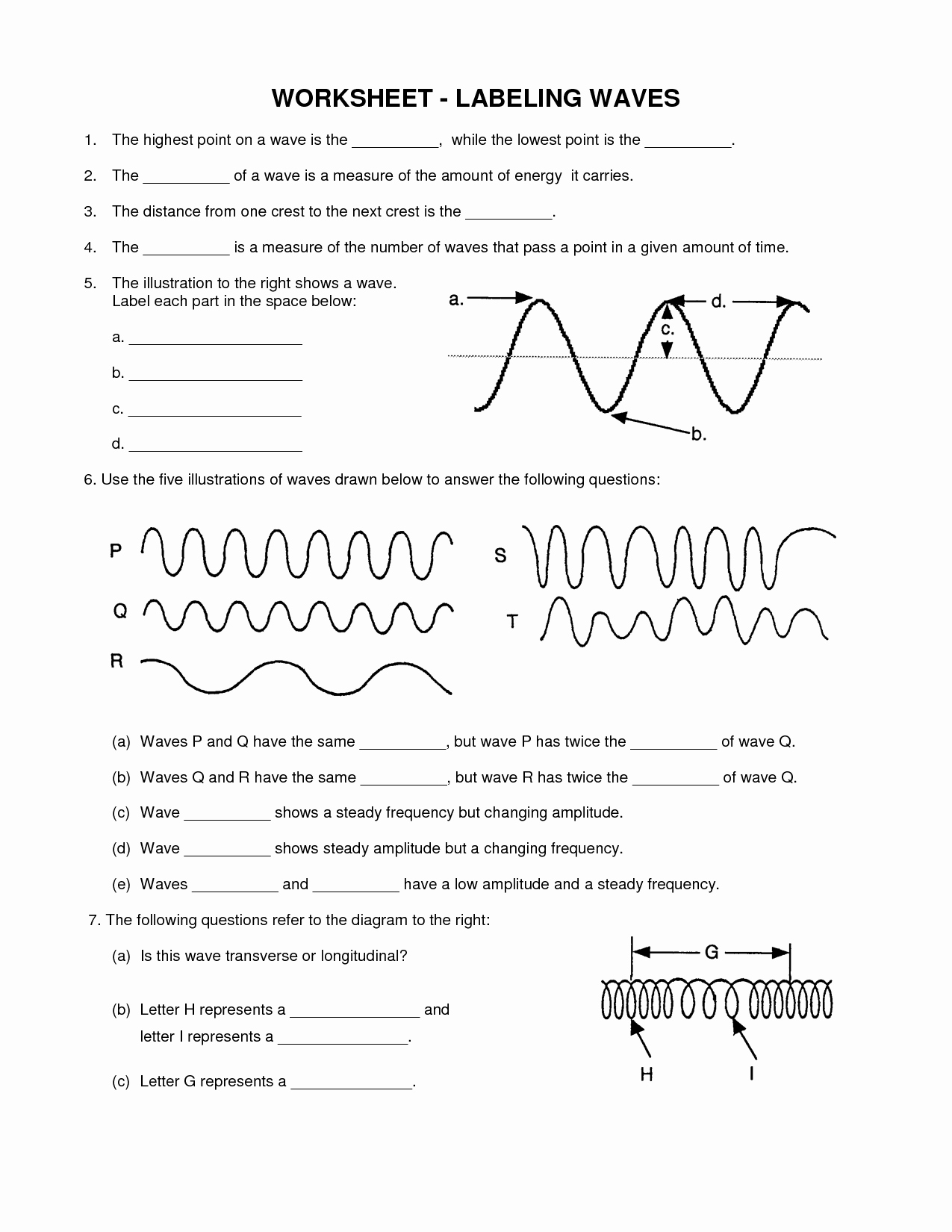 wave worksheet answer key