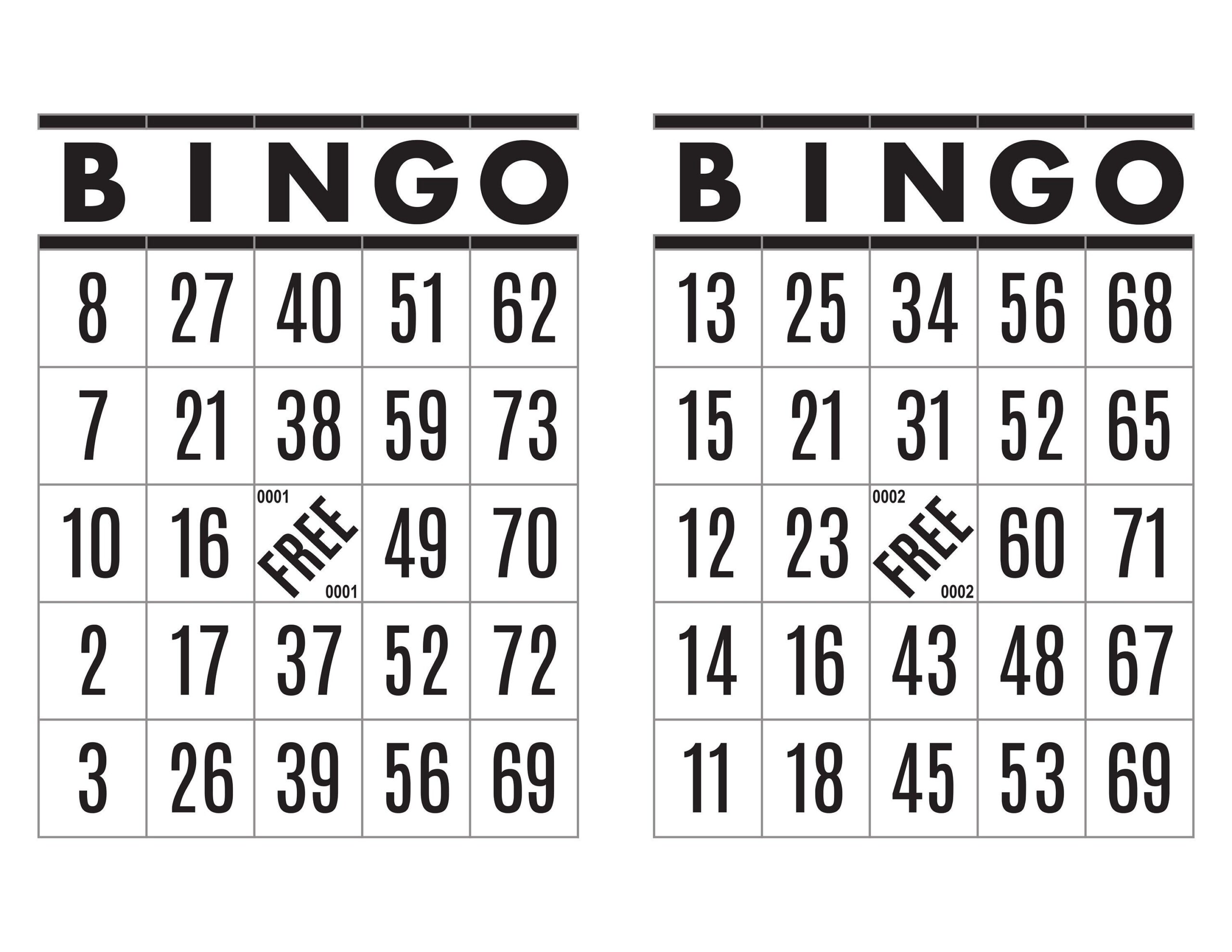 5000 Printable Bingo Cards Pdf Download 1 2 And 4 Per Page Fun