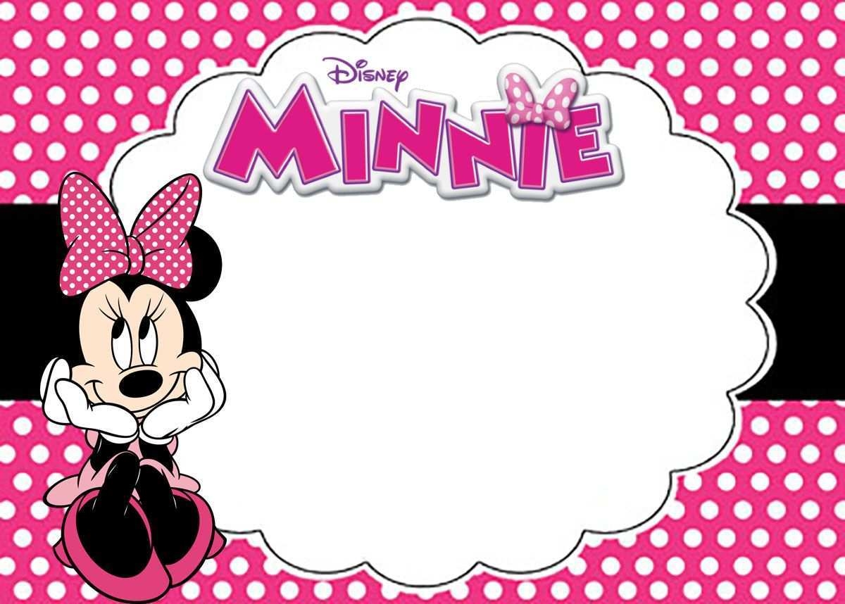blank minnie mouse invitation template