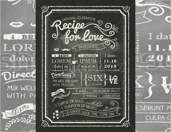 51 Creating Blank Chalkboard Invitation Template PSD File For Blank 