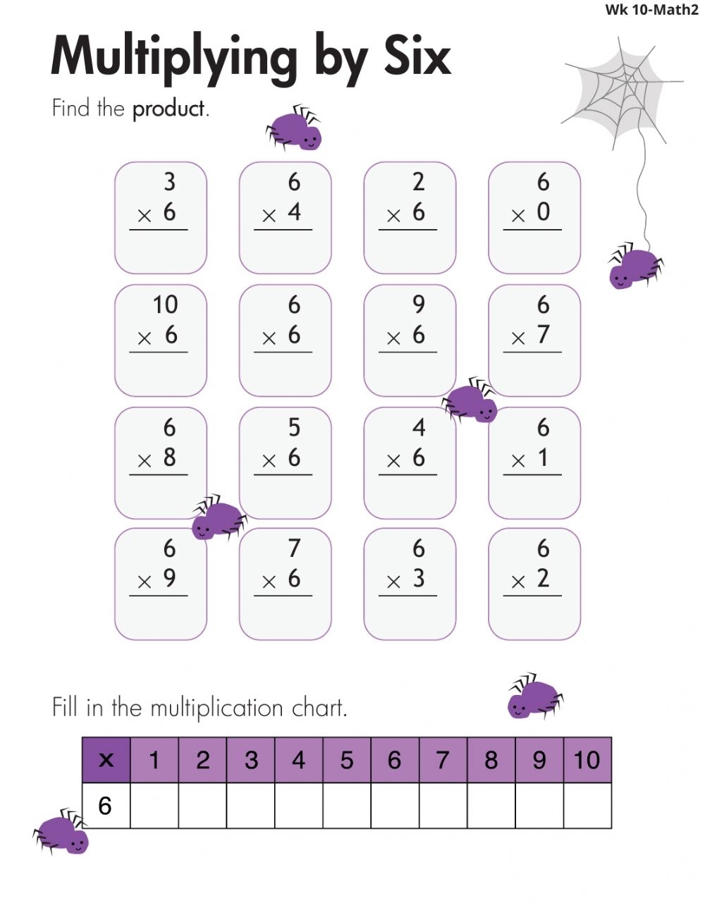 6 Multiplication Facts Worksheets Printable Worksheets