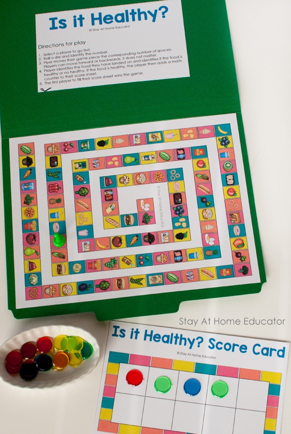nutrition activities for kids printable
