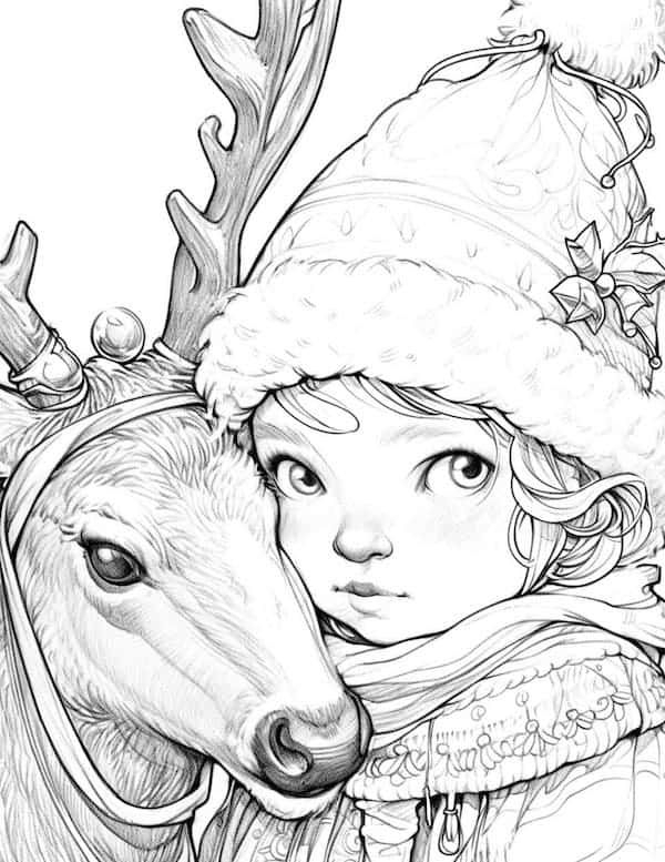 61 Cheerful Christmas Coloring Pages For Kids And Adults Our Mindful