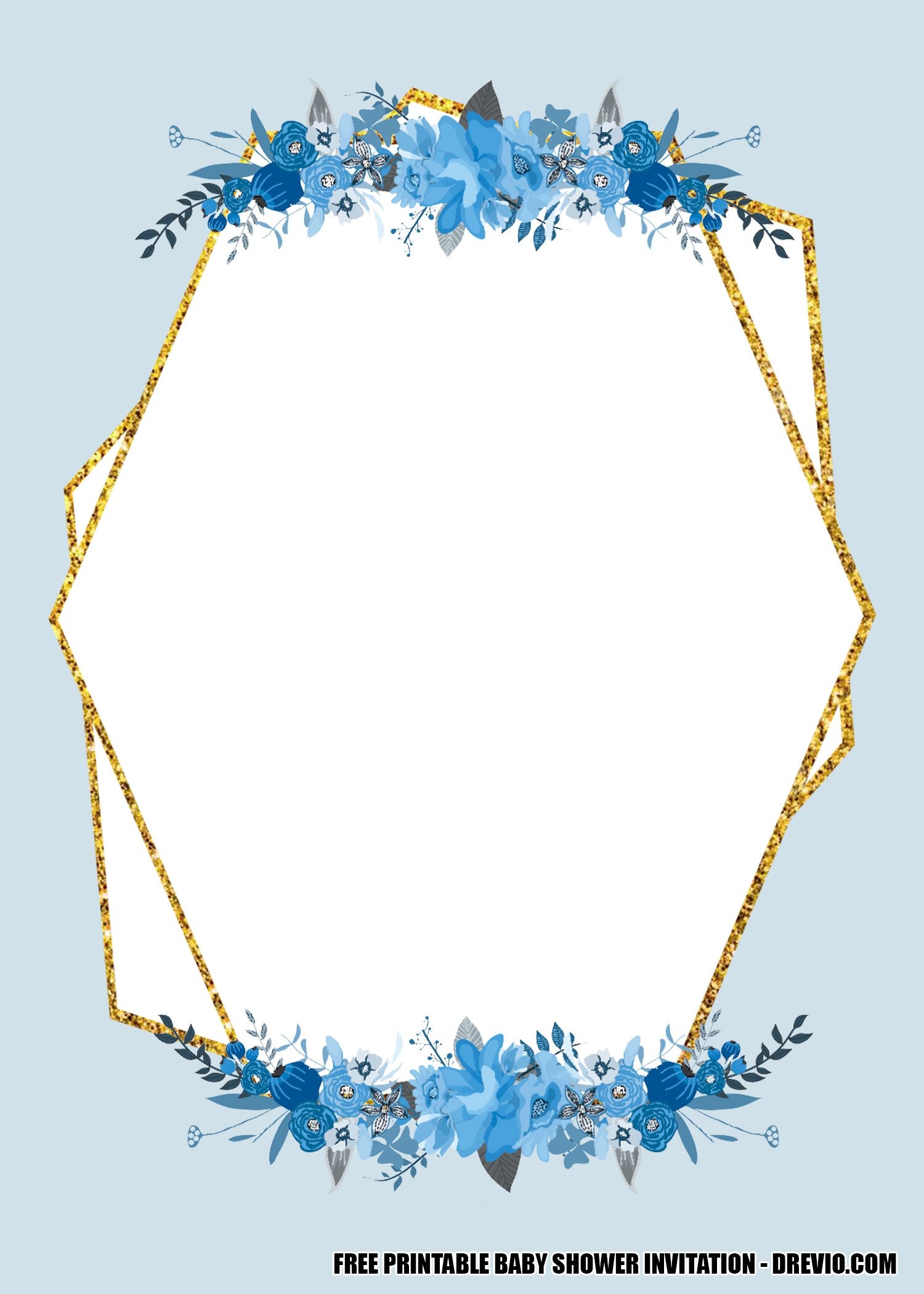 7 Amazing Blue And Gold Invitation Template Repli Counts Template 