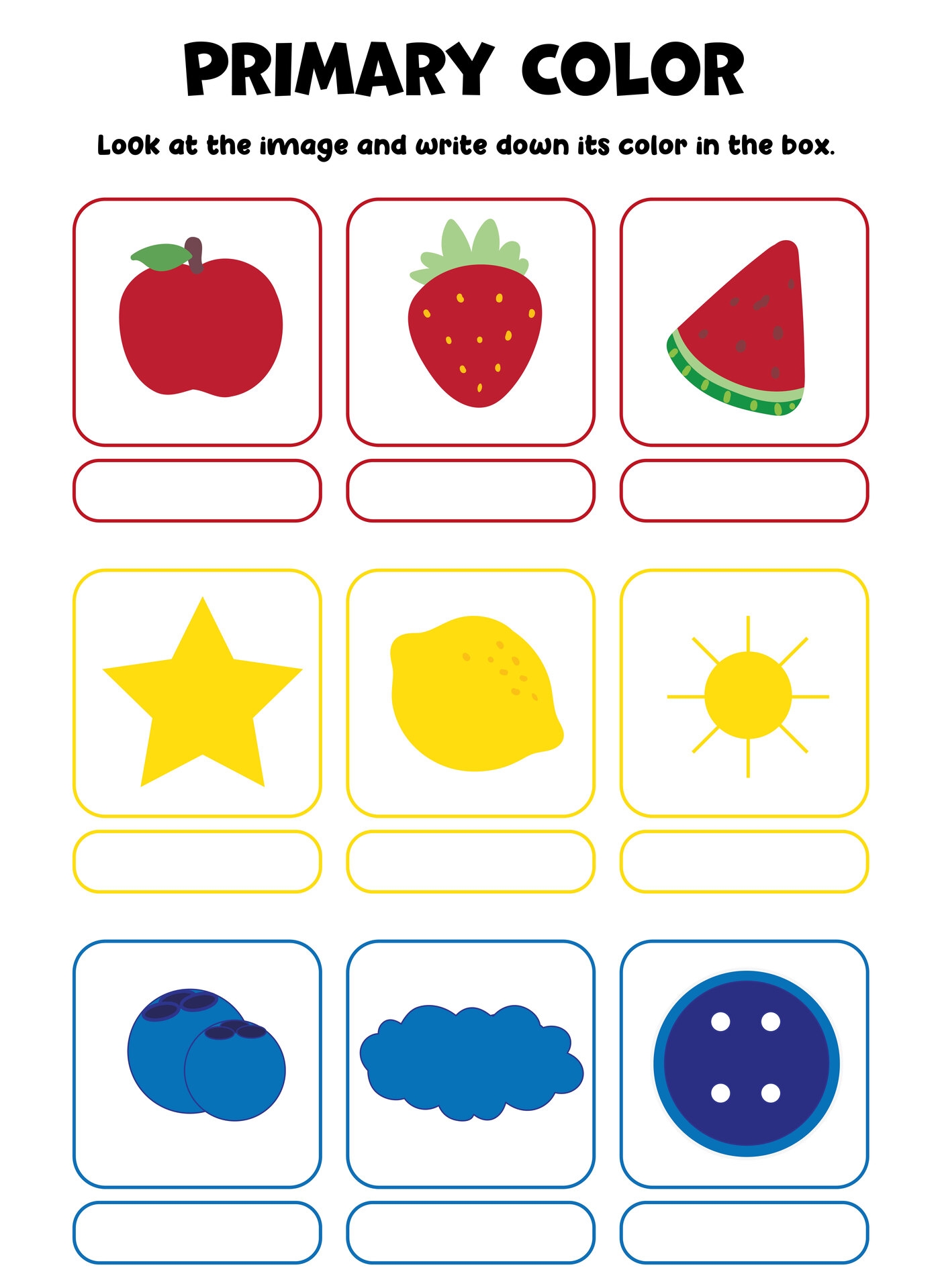 7 Best Images Of Printable Primary Colors Preschool Preschool Color 