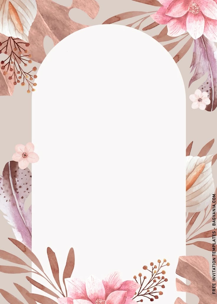 7 Classy And Chic Bohemian Theme Birthday Invitation Templates FREE 