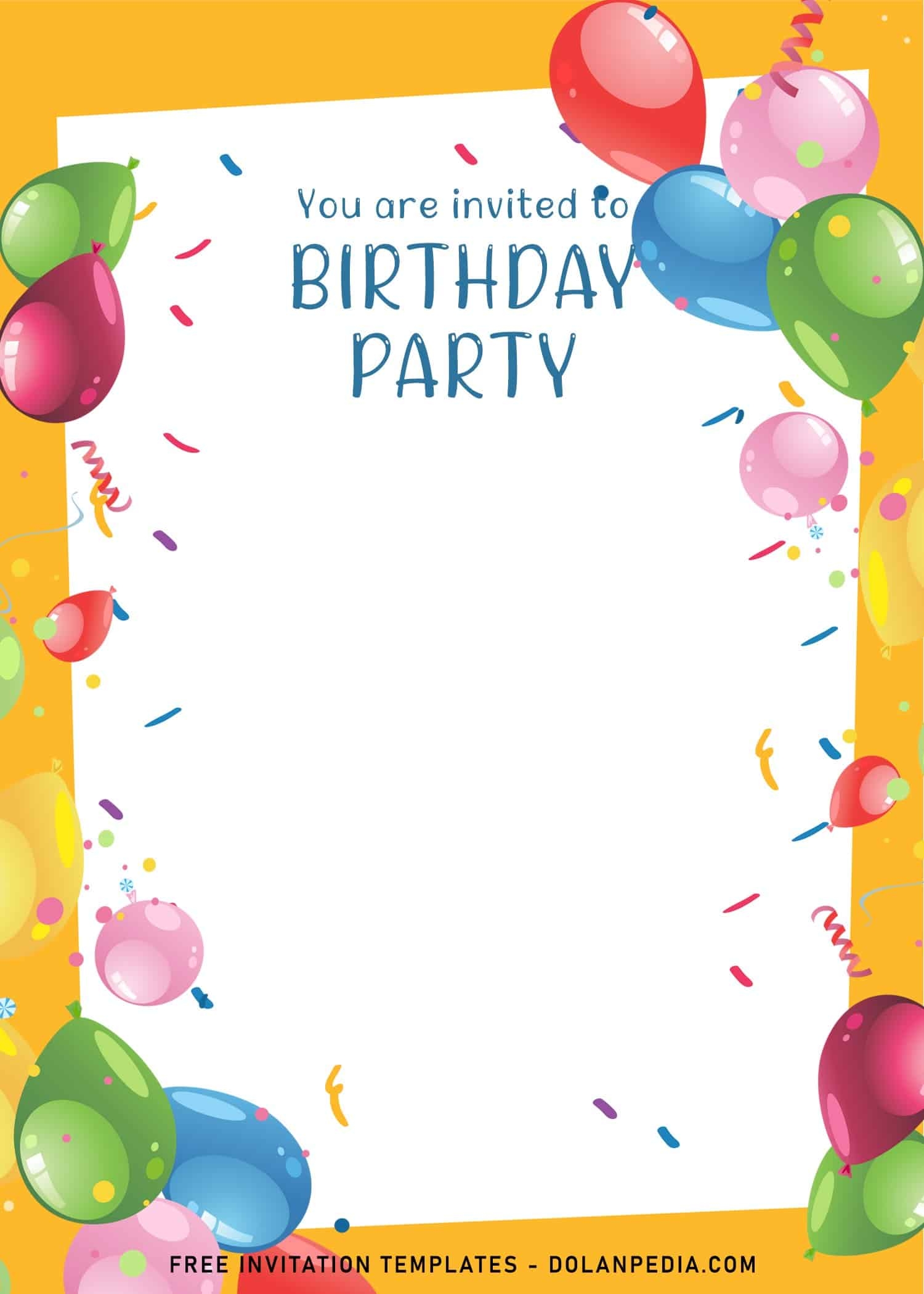 best birthday invitation templates