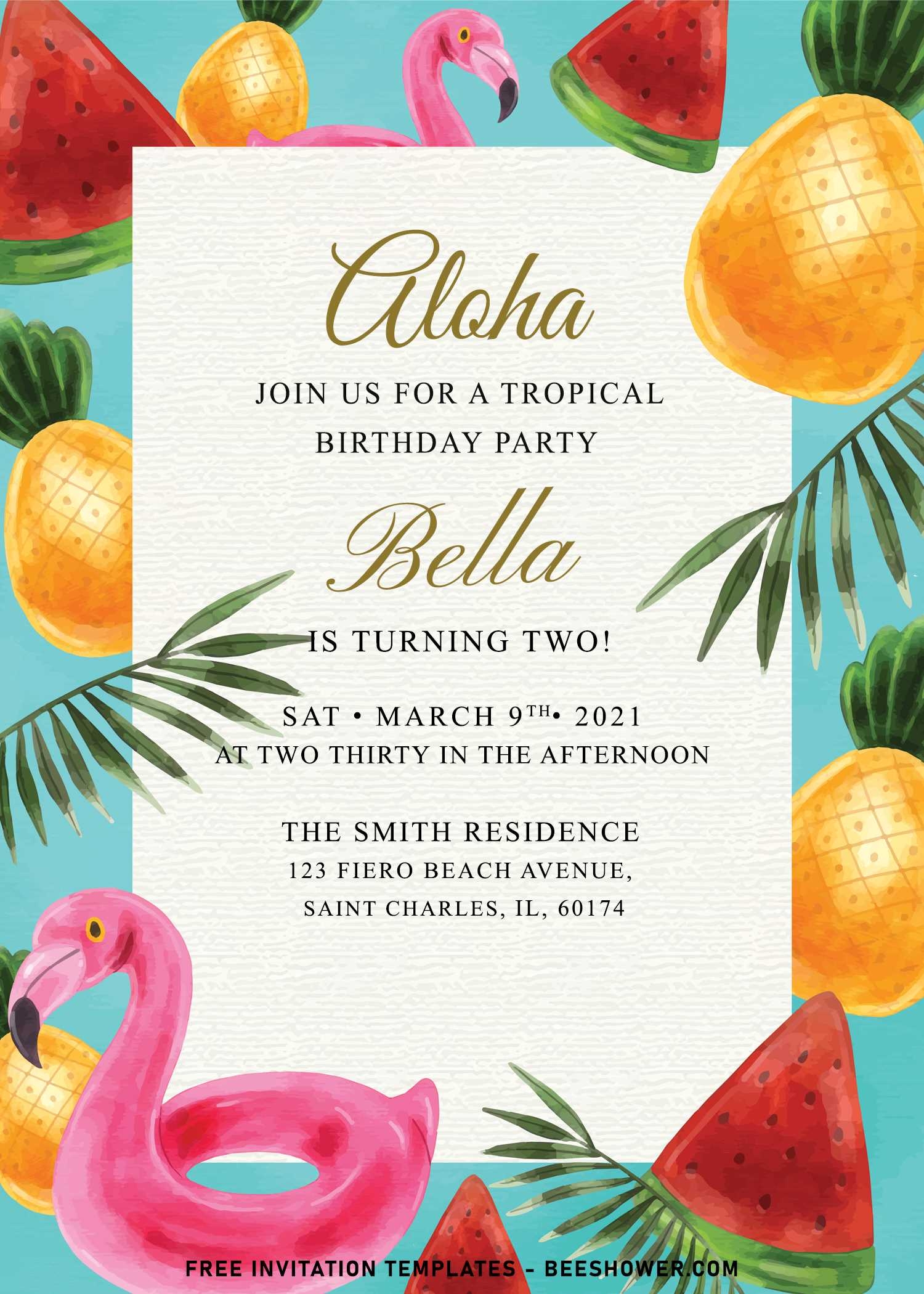 birthday invitation templates with photo