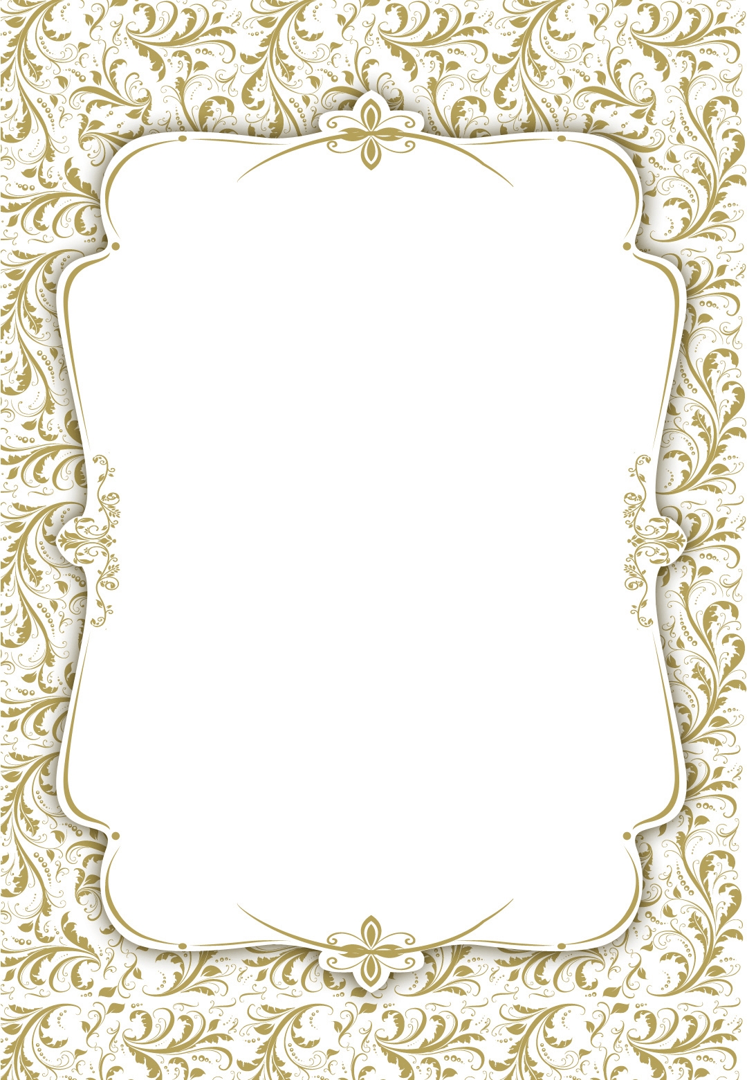 blank template invitation card design
