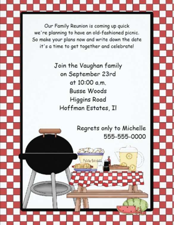 77 Creating Blank Picnic Invitation Template In Word With Blank Picnic 