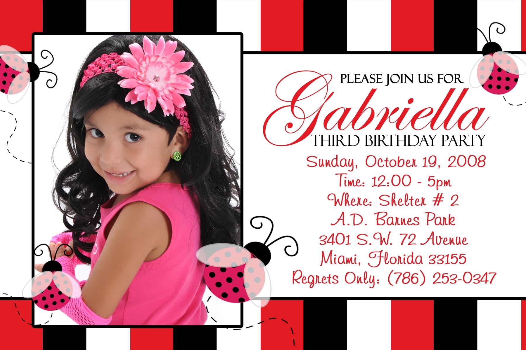 blank 7th birthday invitation template