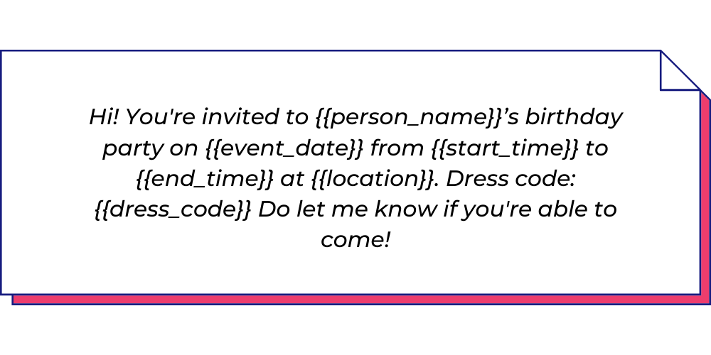 8 Best Message Templates For Event Invitations Message Template Library