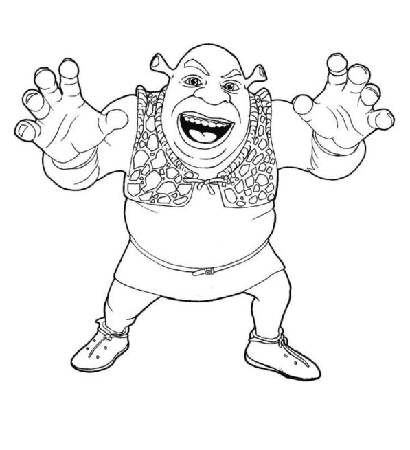80 Shrek Coloring Pages ColoringPagesOnly