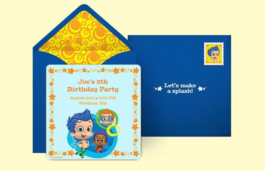 84 Creative Blank Bubble Guppies Invitation Template Download With 