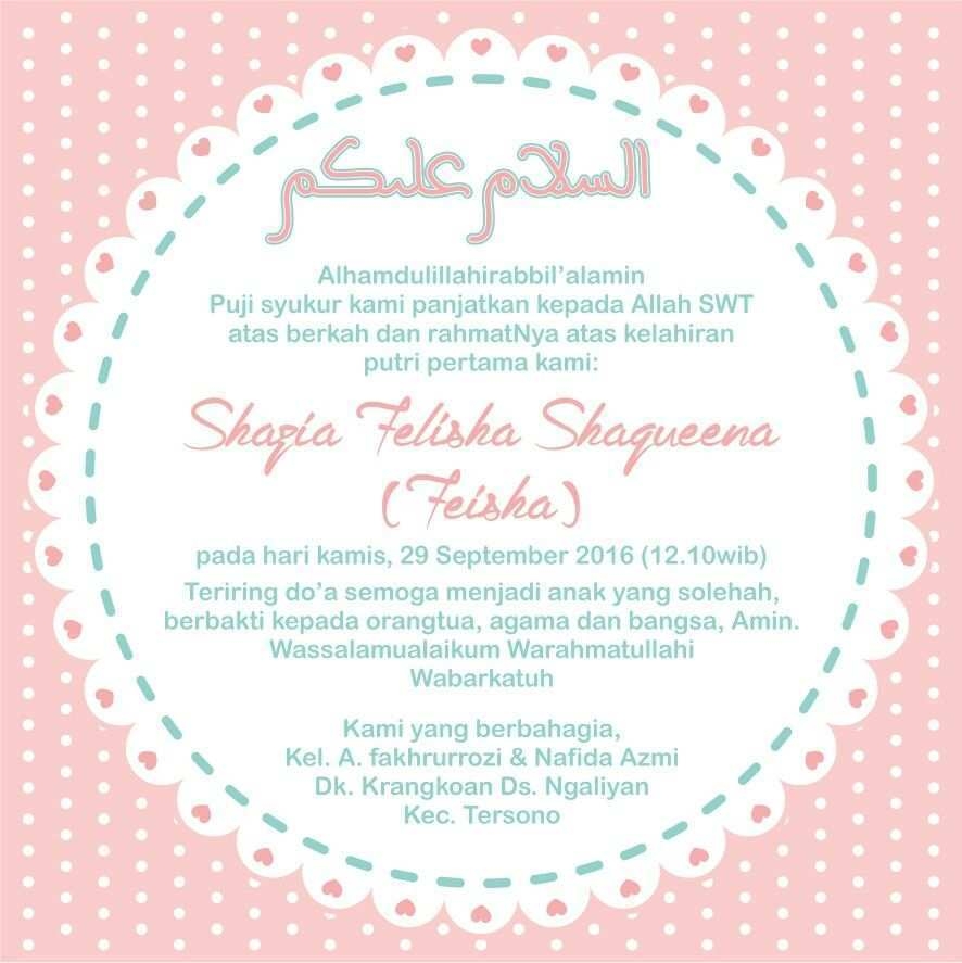 88 Customize Our Free Invitation Card Aqiqah Template Maker With 