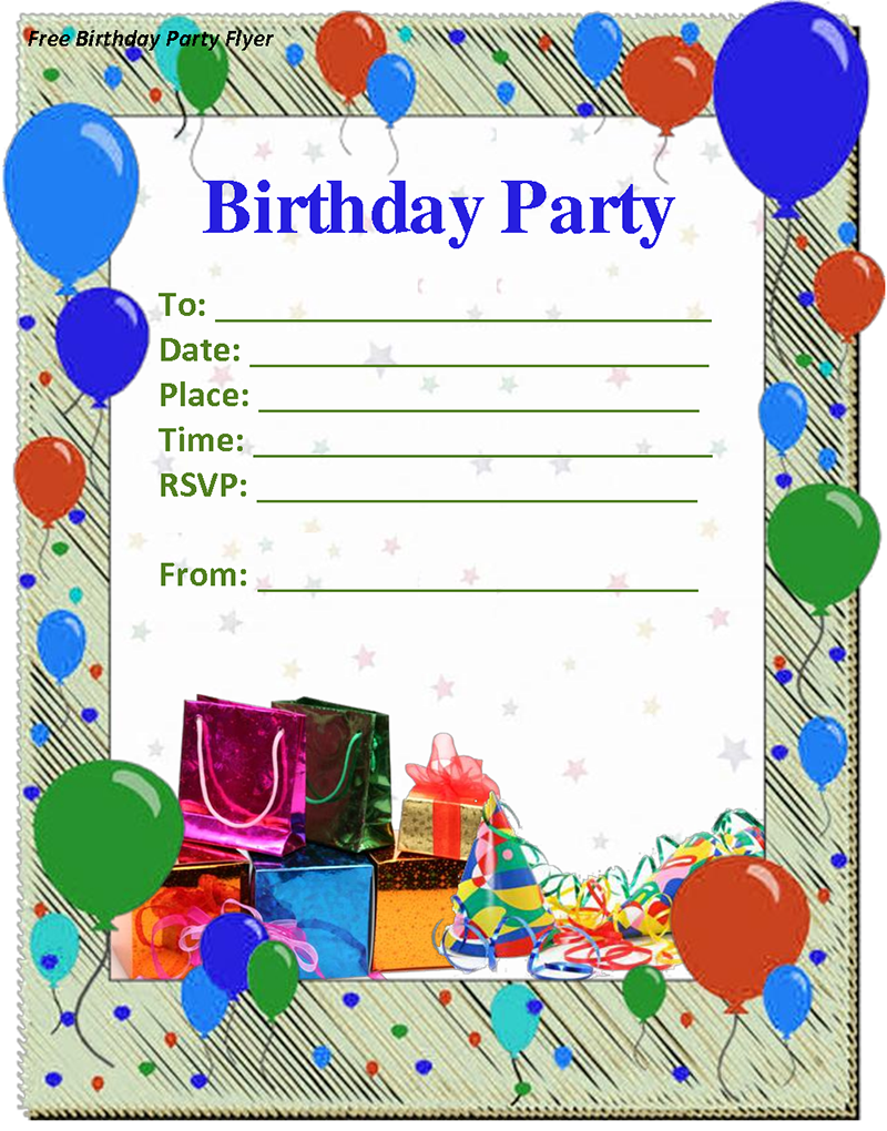 birthday invitation card design template