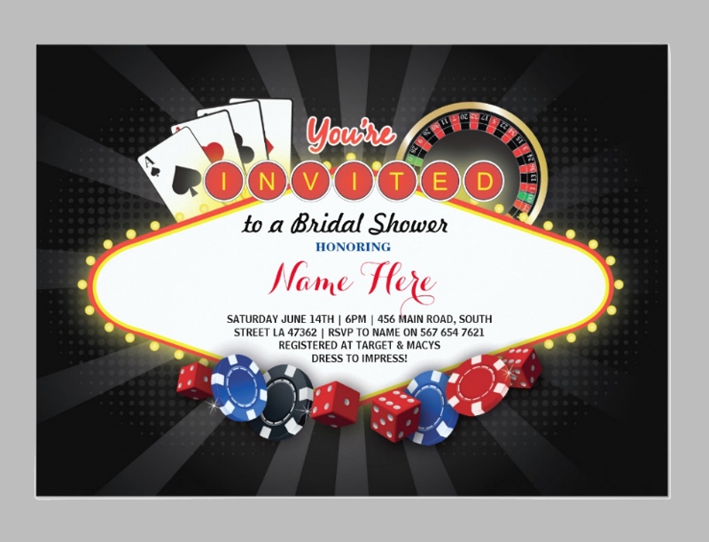 casino party invitation template free