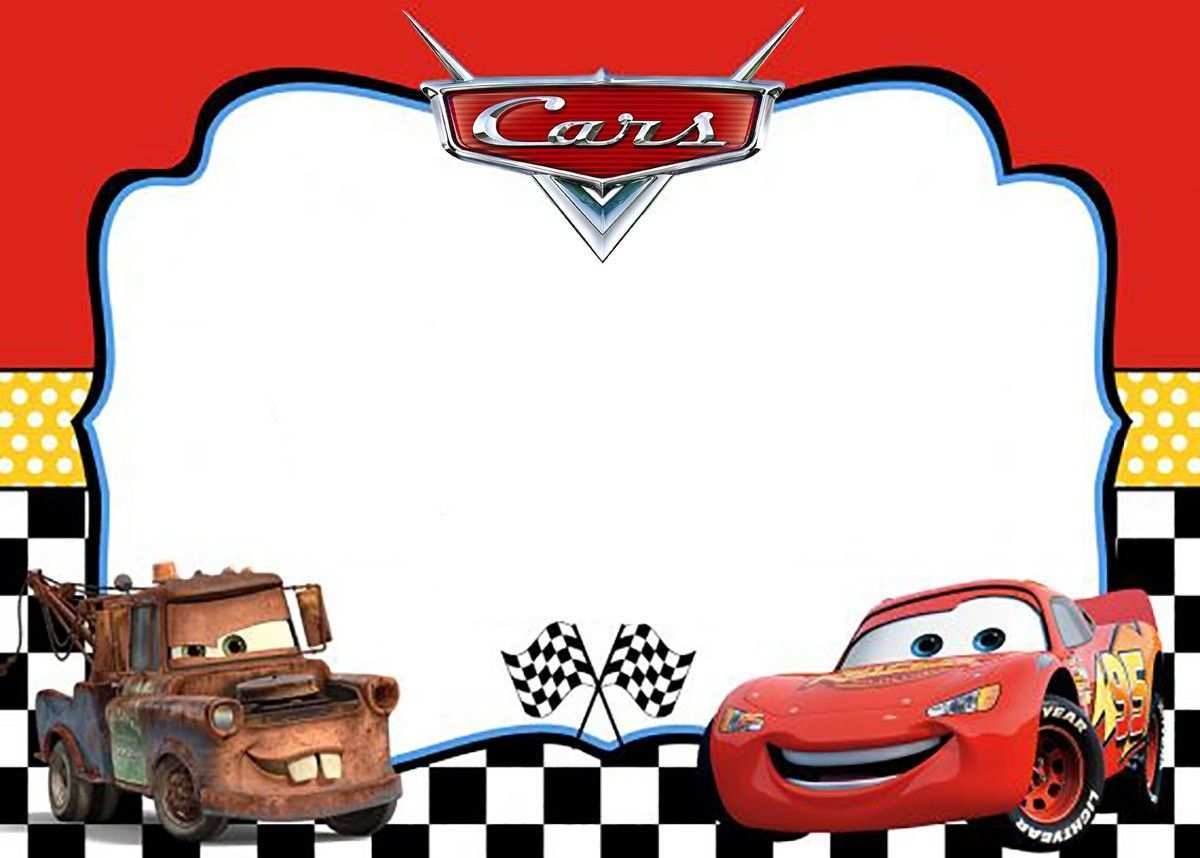 96 Visiting Disney Cars Birthday Invitation Template Free PSD File For