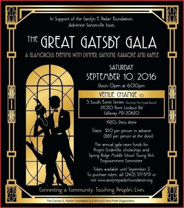 98 The Best Blank Great Gatsby Invitation Template Templates With Blank
