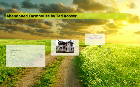 abandoned farmhouse by ted kooser worksheet