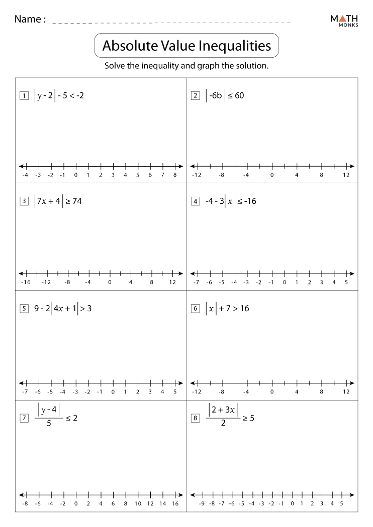inequalities with absolute value worksheet