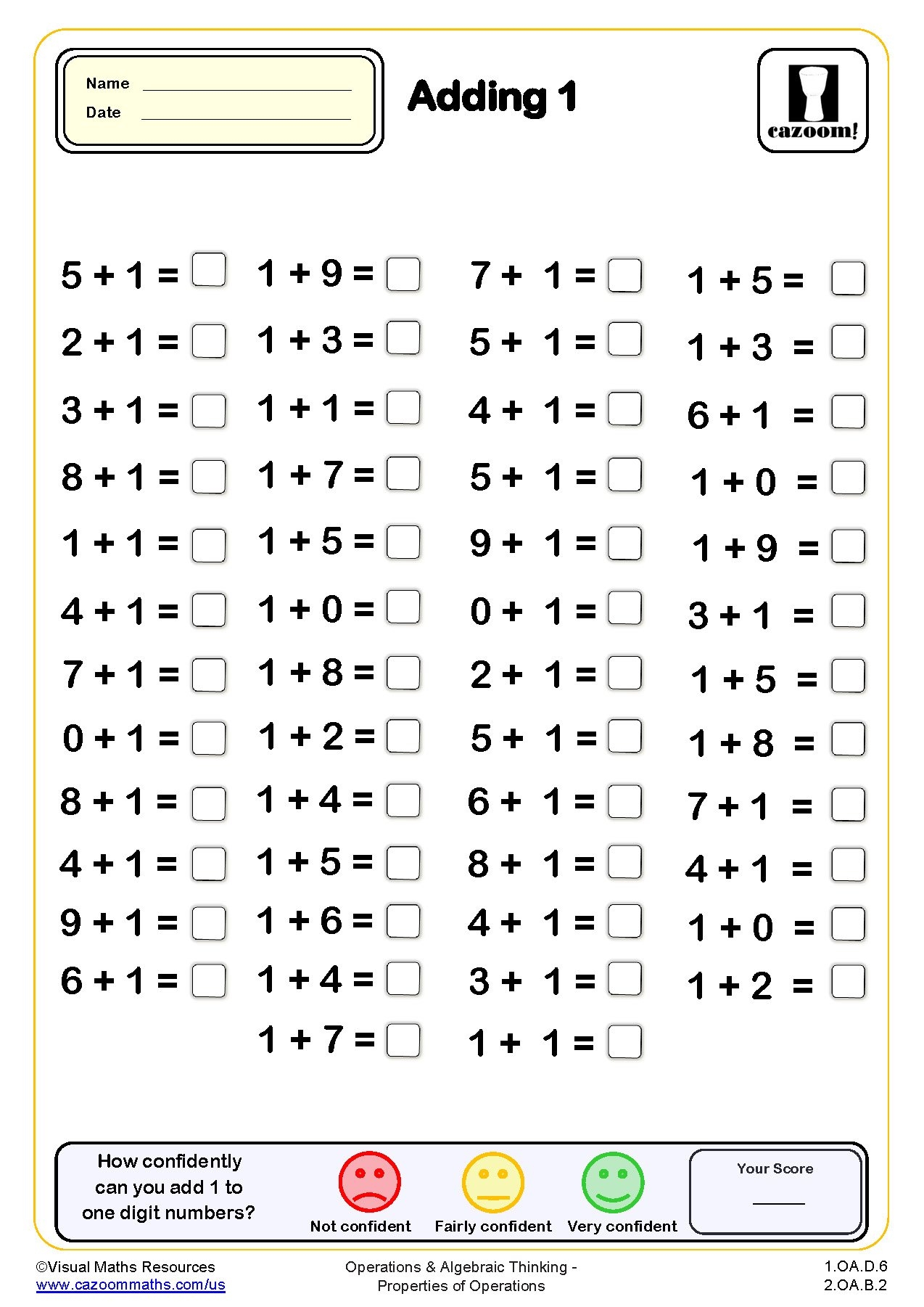 free adding worksheets