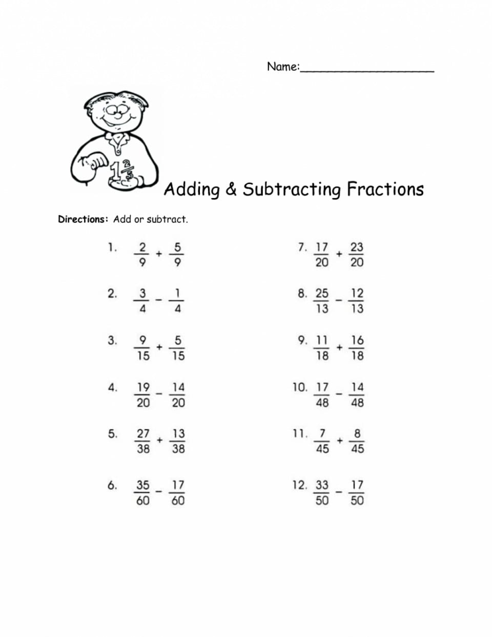 dividing fraction worksheets