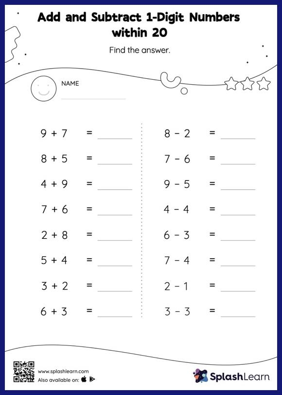 Addition And Subtraction Within 40 Worksheets AdditionWorksheets