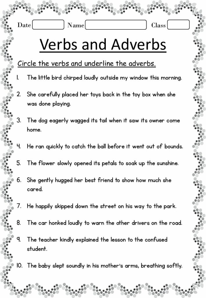 adverbs worksheets