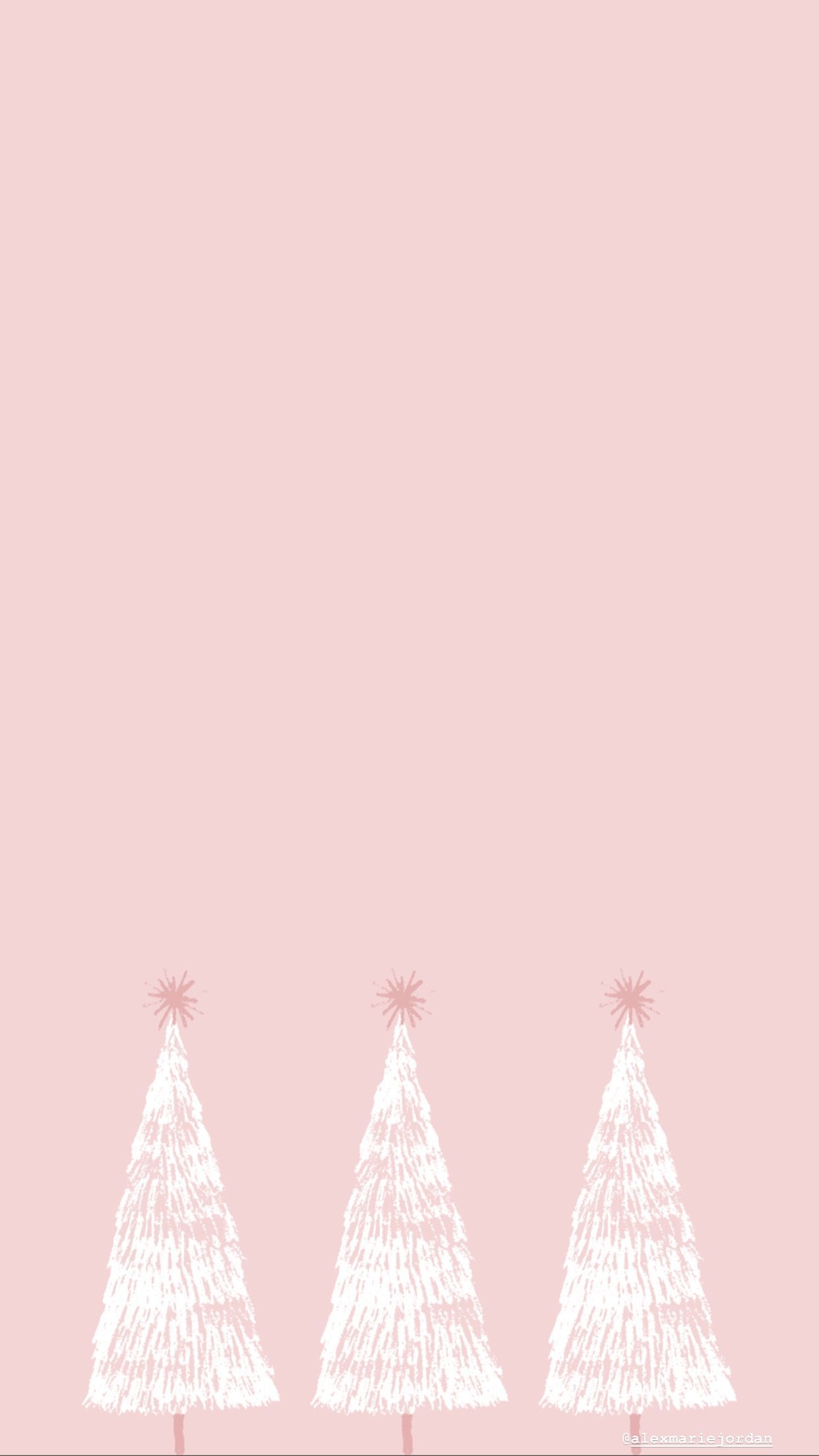 Aesthetic Christmas Pink Wallpapers Wallpaper Cave