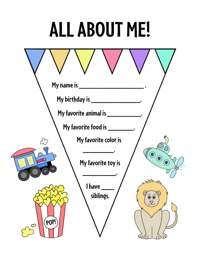 All About Me Worksheets 15 Worksheets Worksheets Library