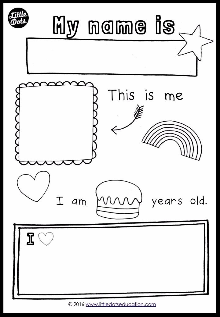 All About Me Worksheets For Preschoolers All About Me Worksheets