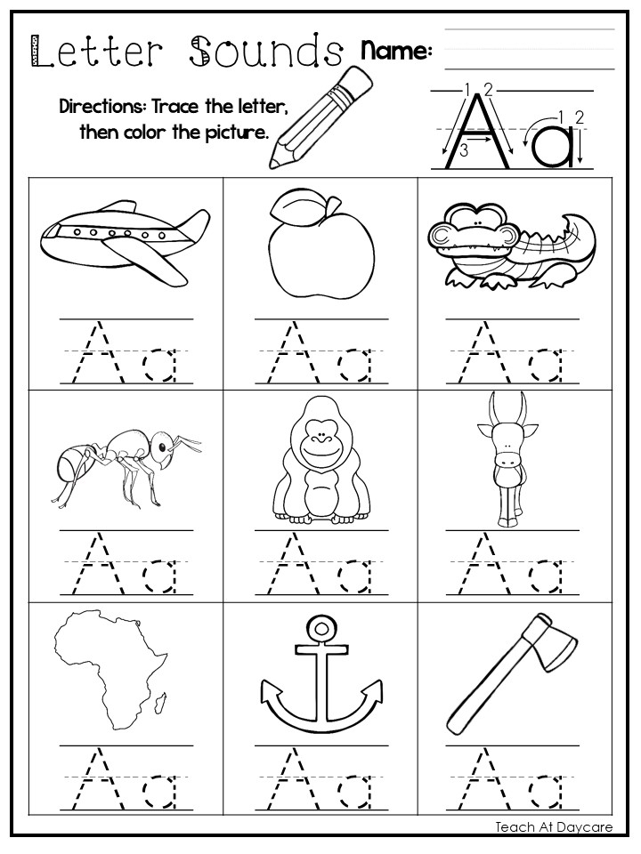 Alphabet Letter Sounds Worksheets