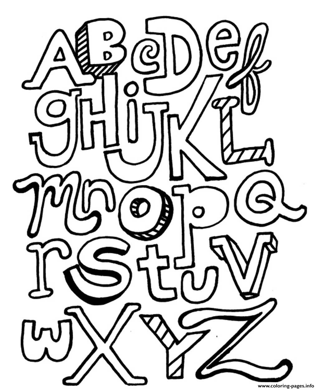 Alphabet S Printable Abc Letters3a36 Coloring Pages Printable