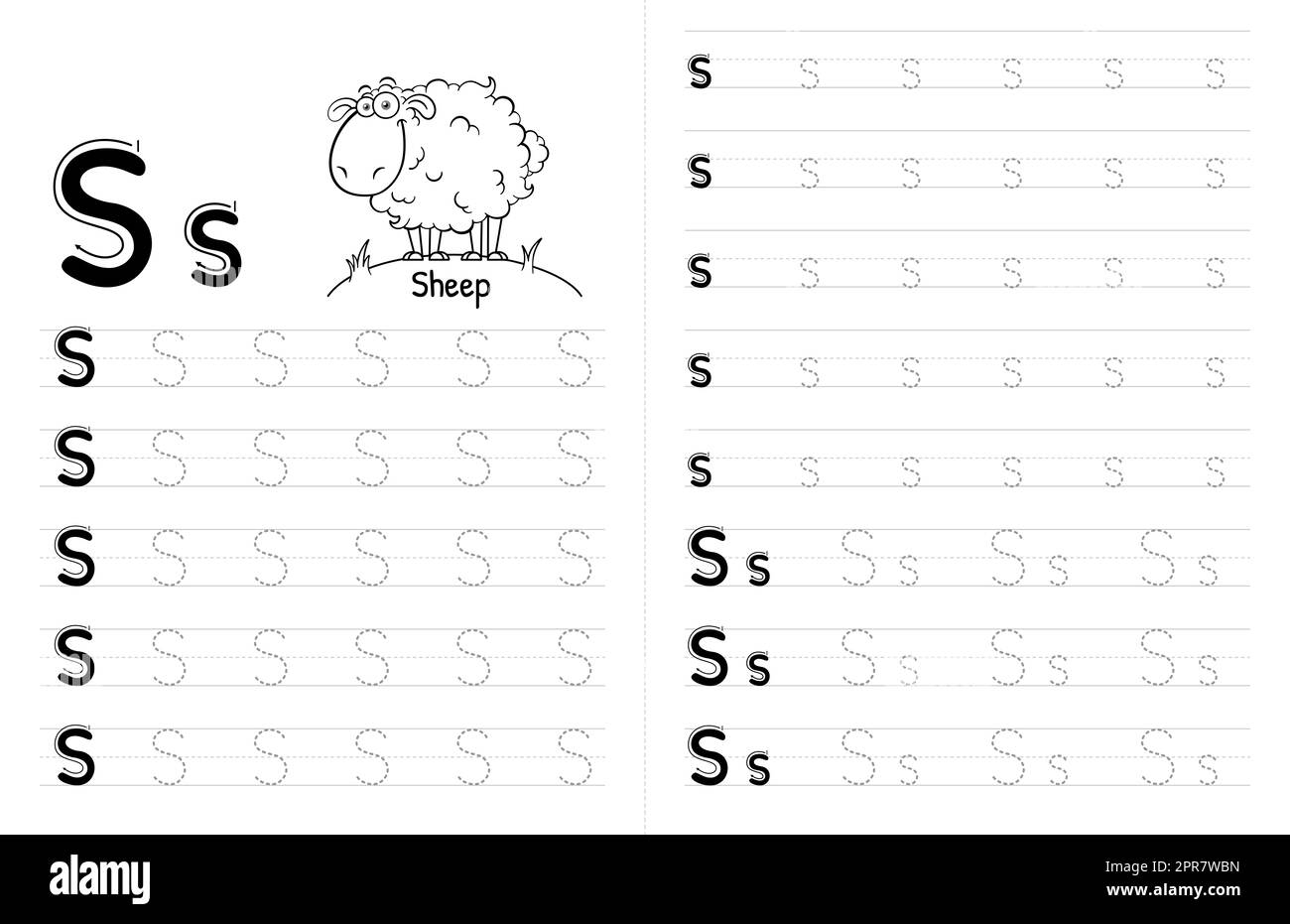 Alphabet S Tracing Worksheets Worksheets Library