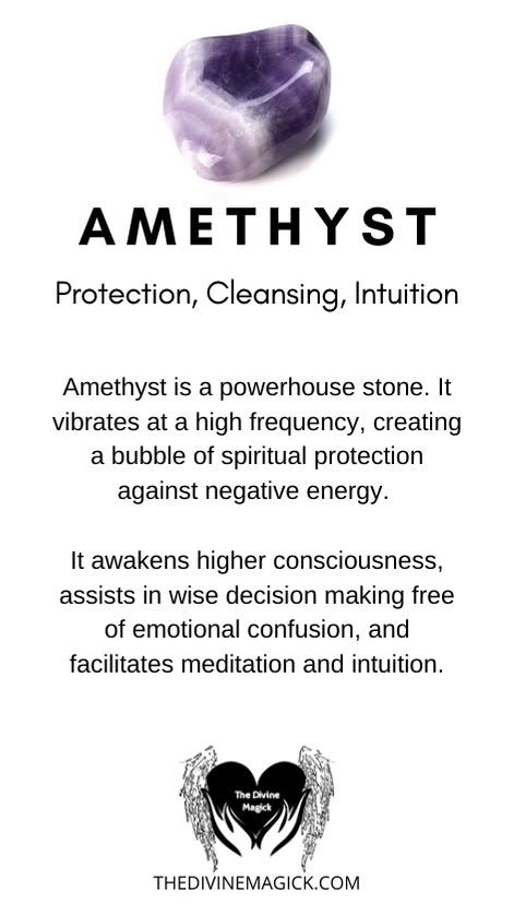 Amethyst Crystal Meaning Card Amethyst Crystal Meaning Best Healing 
