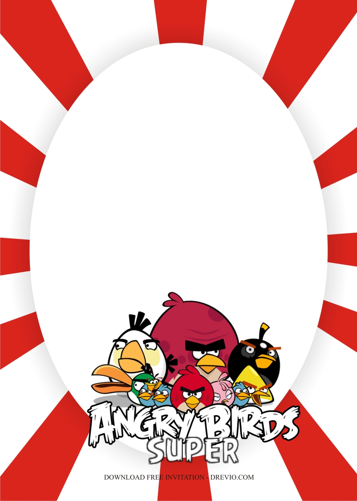 angry birds birthday invitation template free