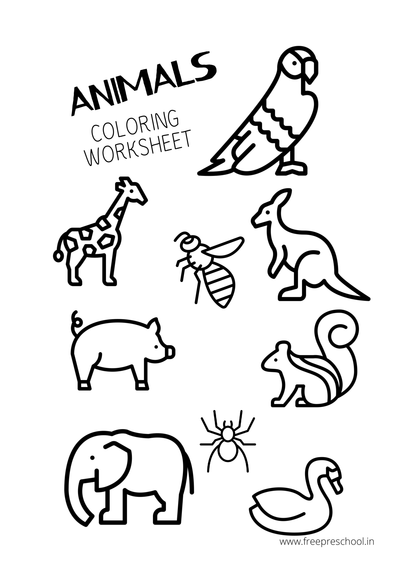 free coloring pages animal